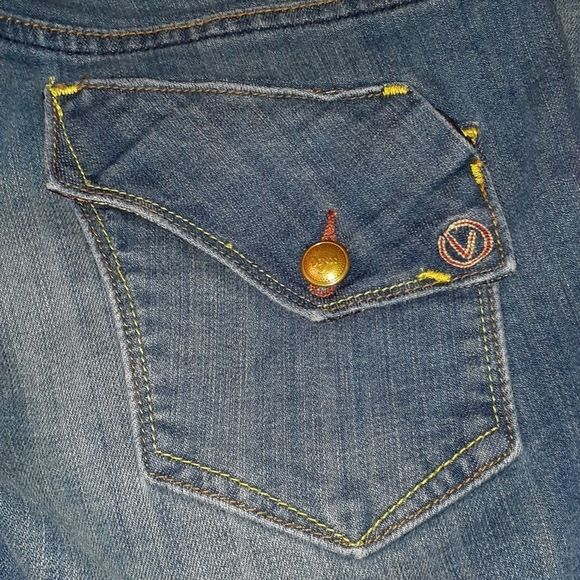 Vigoss Milan Flap Pocket Bootcut Jeans Satin Waist - Picture 7 of 9